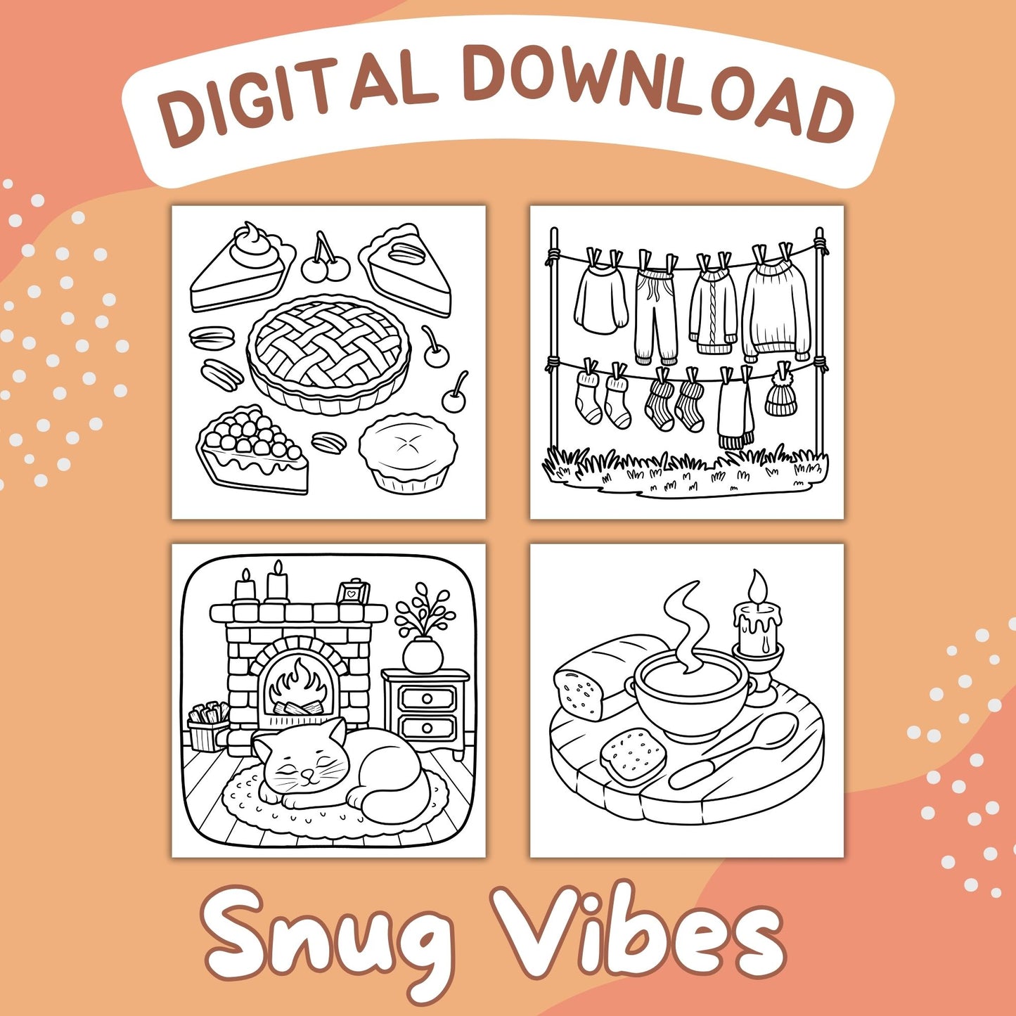 Snug Vibes Coloring Pages