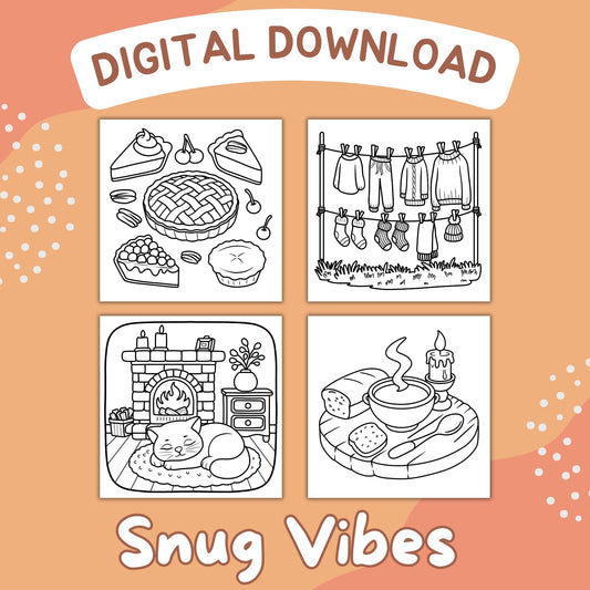 Snug Vibes Coloring Pages