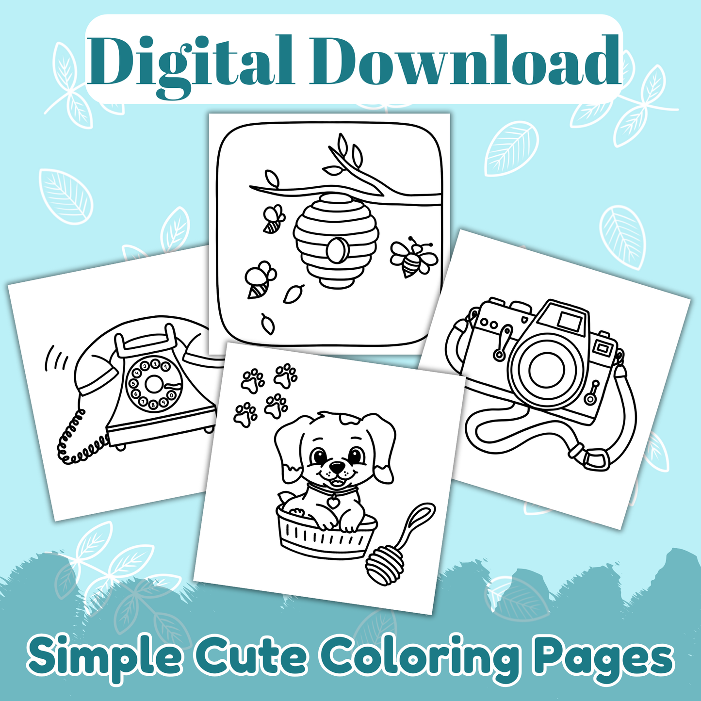 40 Simple Cute Printable Pages